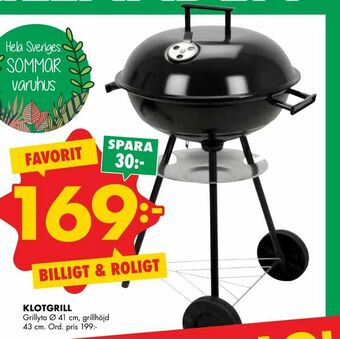 ÖoB Klotgrill erbjuda