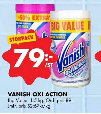ÖoB Vanish oxi action erbjuda