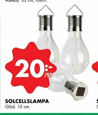 ÖoB Solcellslampa erbjuda