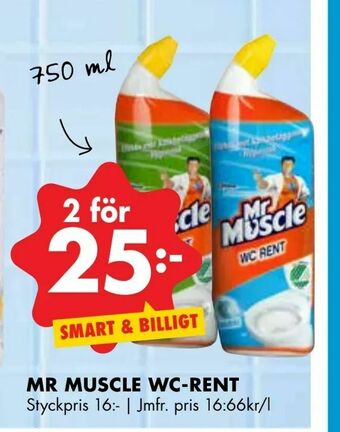 ÖoB Mr muscle wc-rent erbjuda