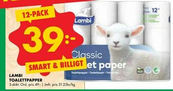 ÖoB Lambi toalettpapper erbjuda
