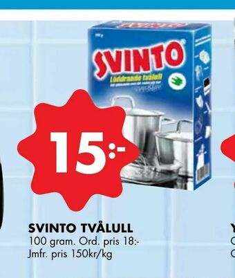 ÖoB Svinto tvålull erbjuda