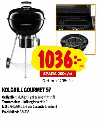 City Gross Kolgrill gourmet 57 erbjuda