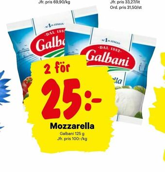 City Gross Mozzarella erbjuda