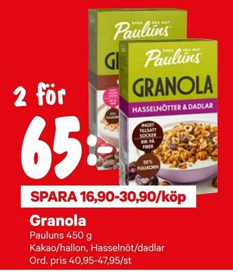 City Gross Granola erbjuda