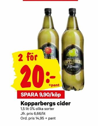 City Gross Kopparbergs cider erbjuda