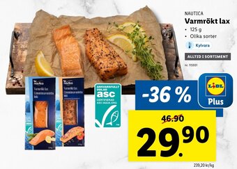 Lidl Nautica Varmrökt lax erbjuda