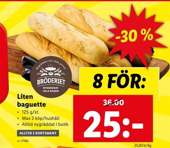 Lidl Liten Baguette erbjuda