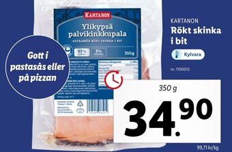 Lidl Kartanon Rökt Skinka i bit erbjuda