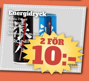 Bonum Matmarknad Energidryck erbjuda