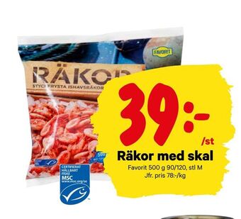 City Gross Räkor med skal erbjuda