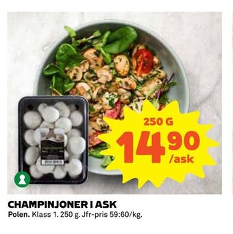 Coop Extra Champinjoner i ask erbjuda
