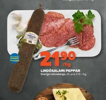 Lindösalami peppar
