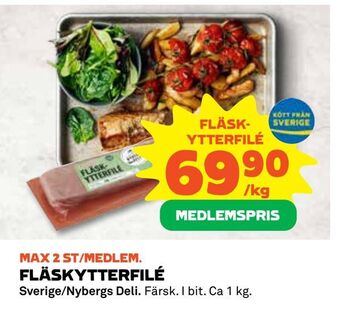 Coop Daglivs Fläskytterfilé erbjuda