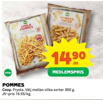 Coop Daglivs Pommes erbjuda