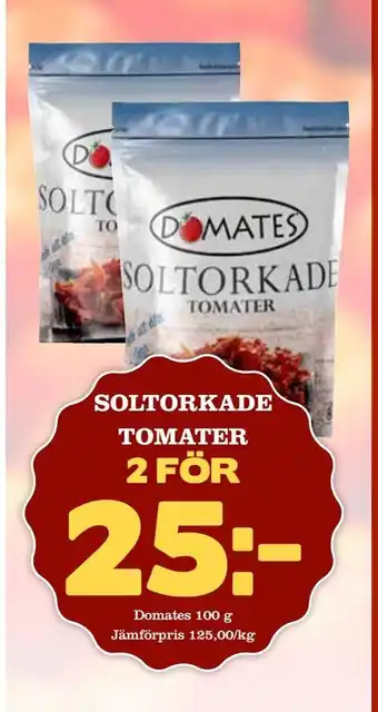 Din Mat Soltorkade tomater erbjuda