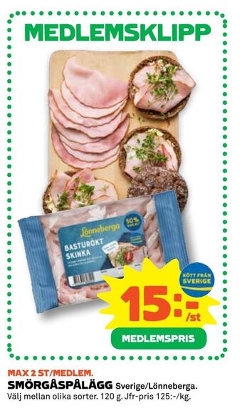 Coop Daglivs Smörgåspålägg erbjuda
