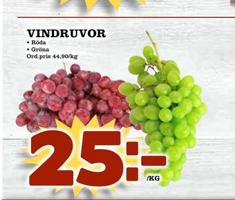 Din Mat Vindruvor erbjuda