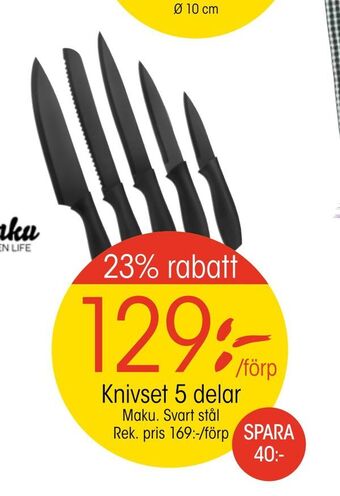EKO Knivset 5 delar erbjuda