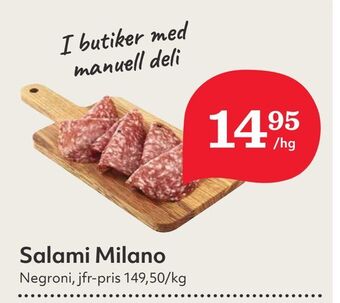 Hemköp Salami milano erbjuda