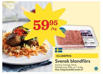 Hemköp Svensk blandfärs erbjuda
