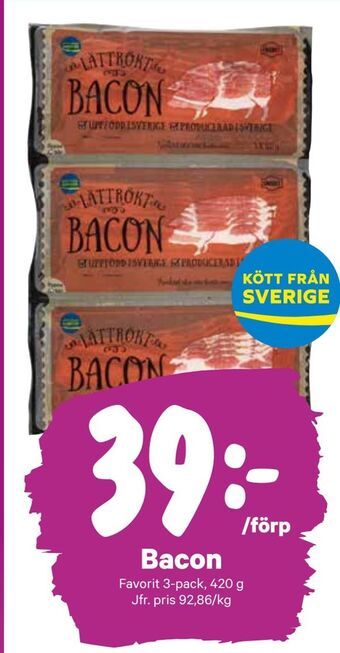 City Gross Bacon erbjuda