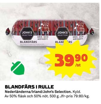 Coop Blandfärs i rulle erbjuda