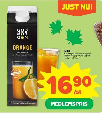 Coop Forum Juice erbjuda