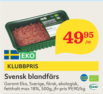 Hemköp Svensk blandfärs erbjuda