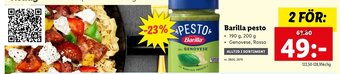 Lidl Barilla pesto erbjuda