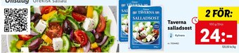 Lidl Taverna salladsost erbjuda