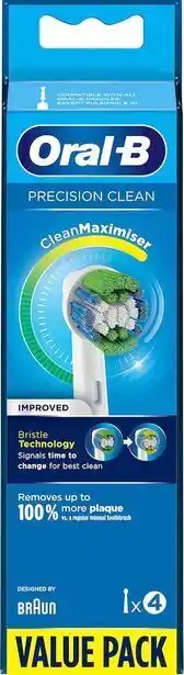Apotek Hjärtat Oral-b precision clean refill 4-pack erbjuda