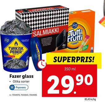 Lidl Fazer glass erbjuda