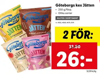 Lidl Göteborgs kex Jätten erbjuda