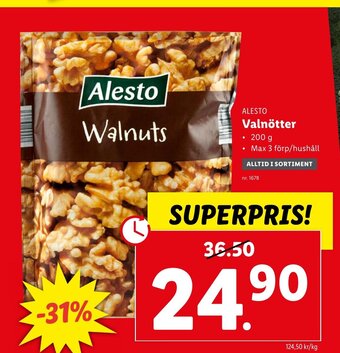 Lidl Alesto Valnötter erbjuda