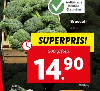 Lidl Broccoli erbjuda