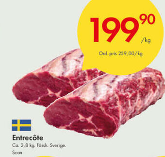 Snabbgross Entrecôte erbjuda