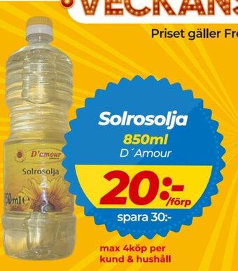 Matrix Butikerna Solrosolja erbjuda