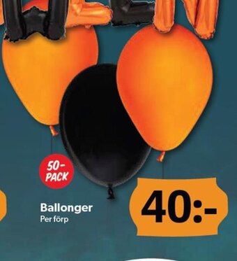 DollarStore Ballonger erbjuda