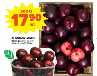Coop Plommon i Korg erbjuda