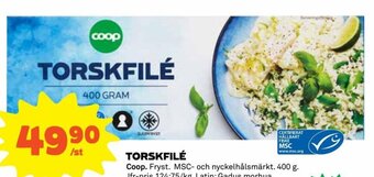 Coop Torskfilé erbjuda