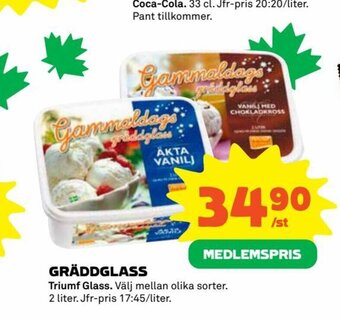Coop Gräddglass erbjuda