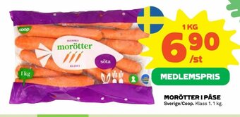 Coop Morötter i Påse erbjuda
