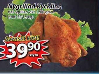Extra Mjällby Stormarknad Nygrillad Kyckling erbjuda