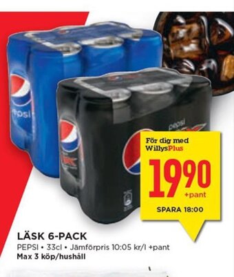Willys Läsk 6-Pack erbjuda