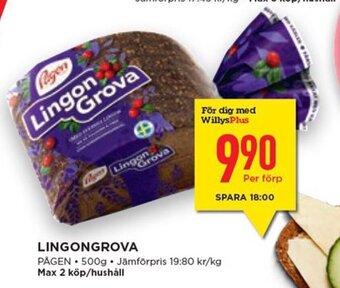 Willys Lingongrova erbjuda