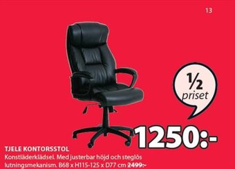 JYSK Tjele Kontorsstol erbjuda