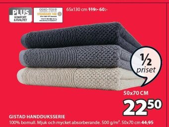 JYSK Gistad Handduksserie erbjuda
