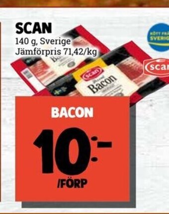 MatArket Scan Bacon erbjuda