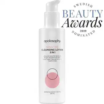 Apotek Hjärtat Apolosophy sensitive 3in1 cleansing lotion 200 ml erbjuda